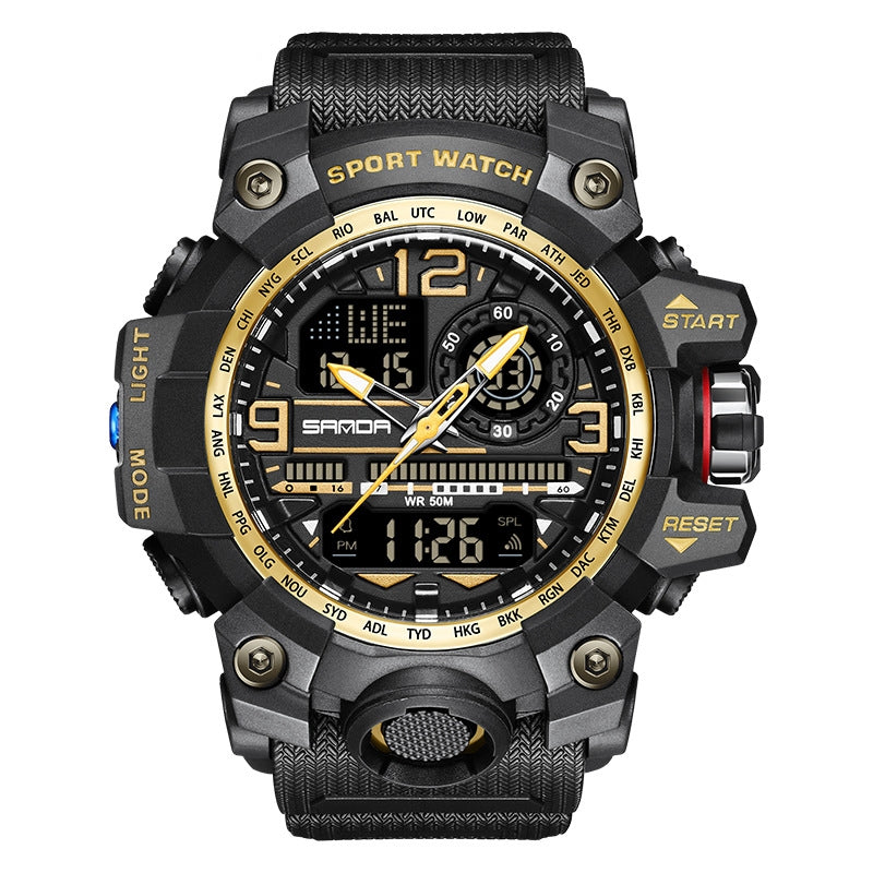 Tendance Multi-fonctionnel Sports Lumineux montre étudiante en plein air