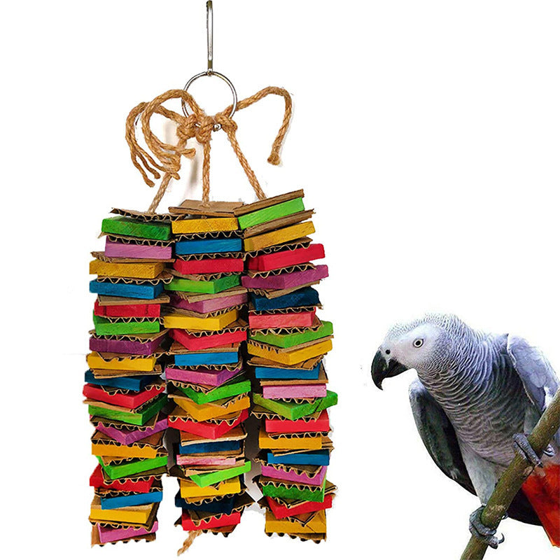 Blocs de construction de jouets de gnawing pour perroquet détruits
