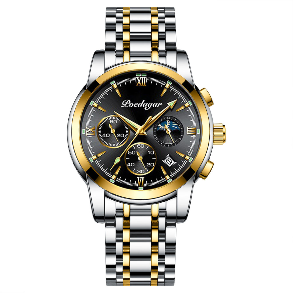 Montre Multifonctionnelle Homme Lumineuse Imperméable Quartz Montres