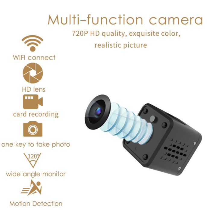 Caméra de vision de nuit HD smart wear caméra de surveillance intelligente