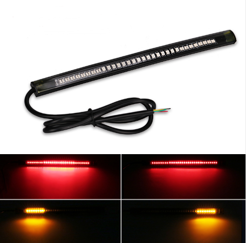 Allumage universel de la queue flexible à bande led Moto 48 SMD Led Tail Turn Signal Brake