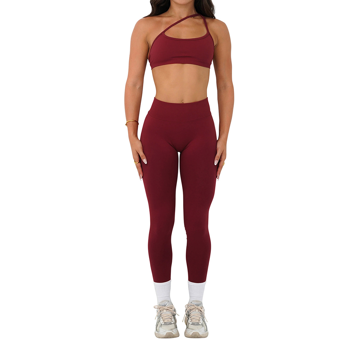 Sans couture Tight Yoga Outfit with Back V Waist-Cinching Design