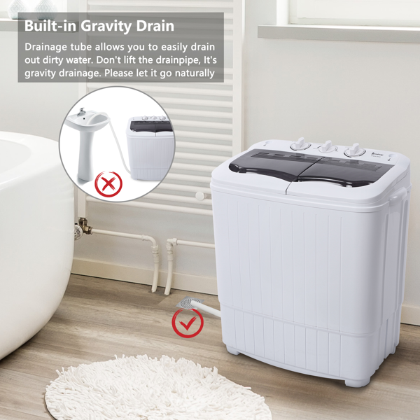 XPB35-ZK35 14,3lbs Machine semi-automatique de lavage du couvercle gris