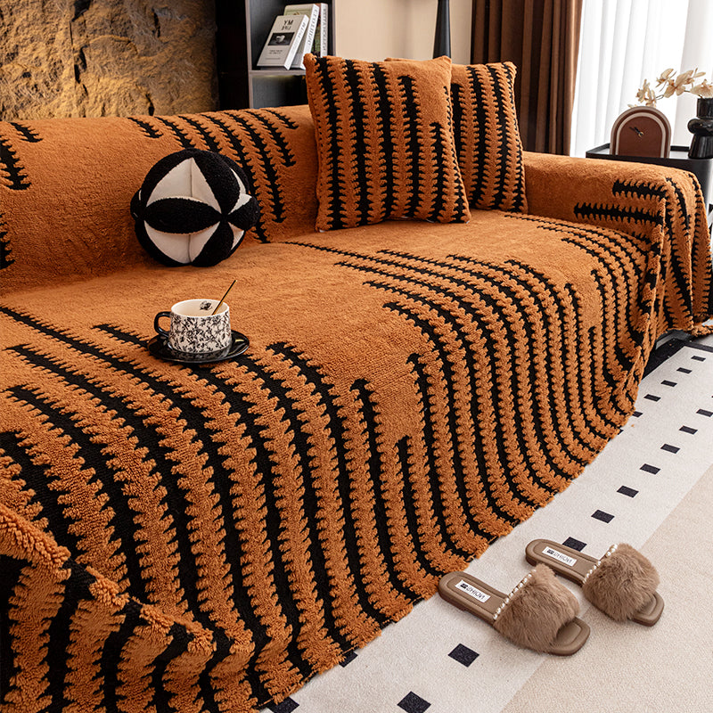 Couverture de canapé en peluche haut de gamme de luxe Couverture épaissée en peluche pour les coussins de canapé