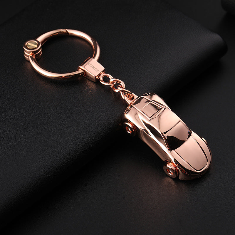 Porte-clés mignon de voiture couple lumière-sur