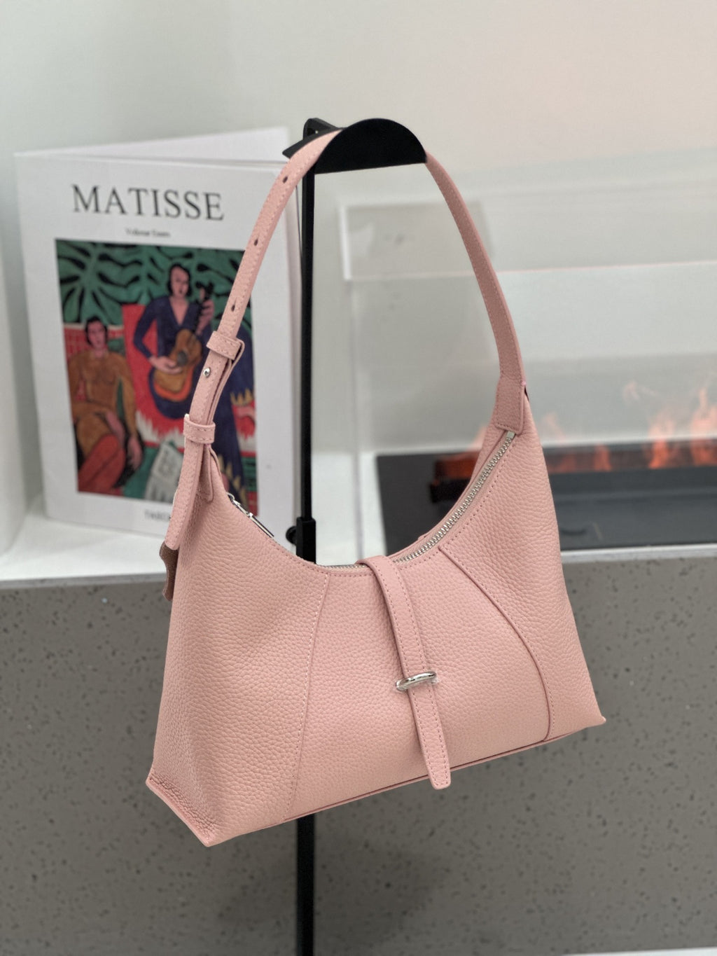 Sac en cuir de baidie pour femmes Sac de domptage en cuir de première layer Sac à épaule de style français Cres