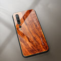 Étui téléphonique en verre de grain de bois