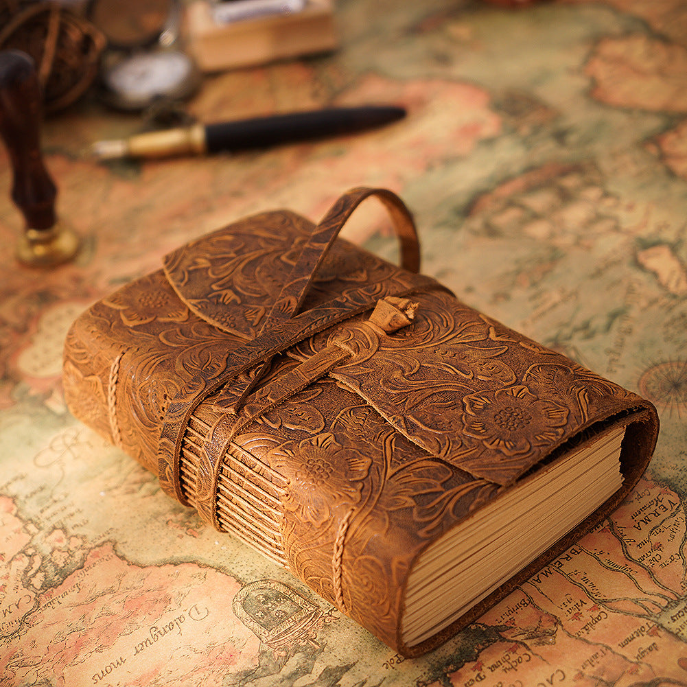 Carnet en cuir véritable