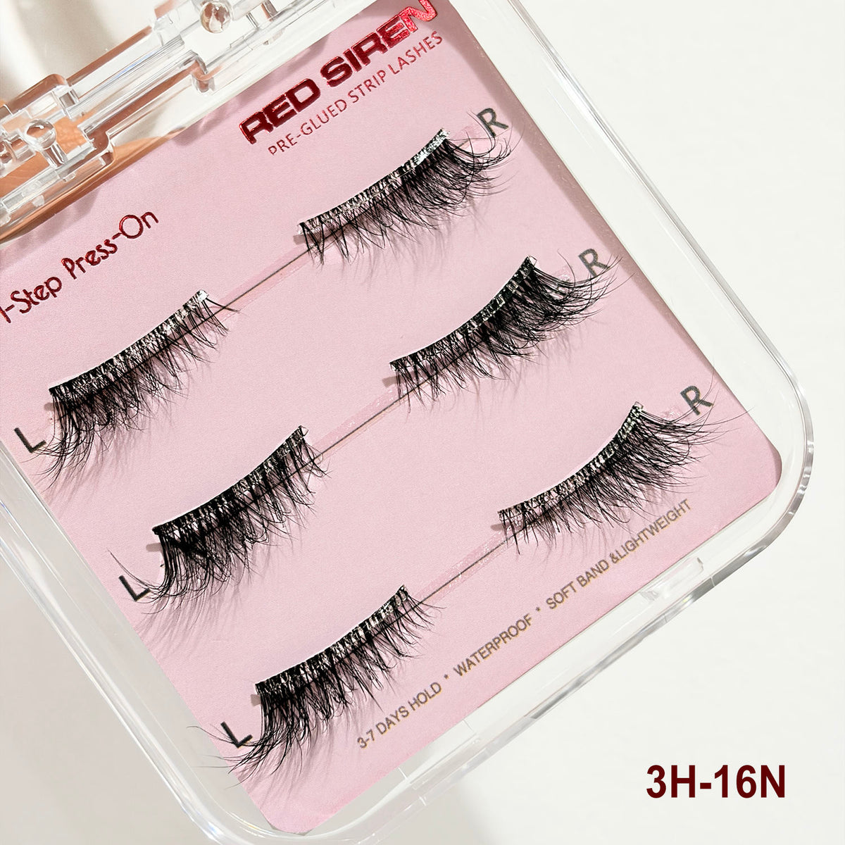 3 pairs of invisible false eyelashes