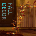 Feuille d'érable LED branches lumières avec télécommande - 138LED Willow Vine Twig Garland pour mur D