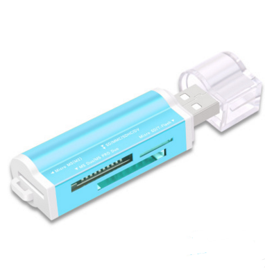 Multi en un lecteur de carte Mini polyvalent SDTF Caméra de téléphone portable Carte mémoire USB universelle