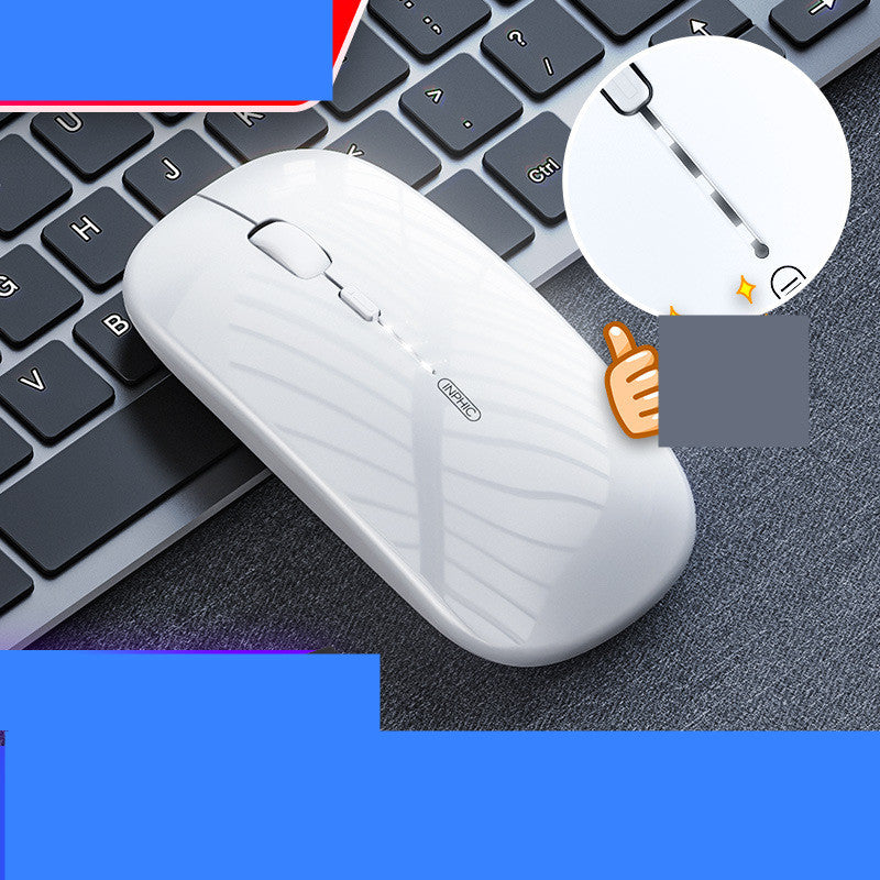 Mouse sans fil de charge de bureau silencieux