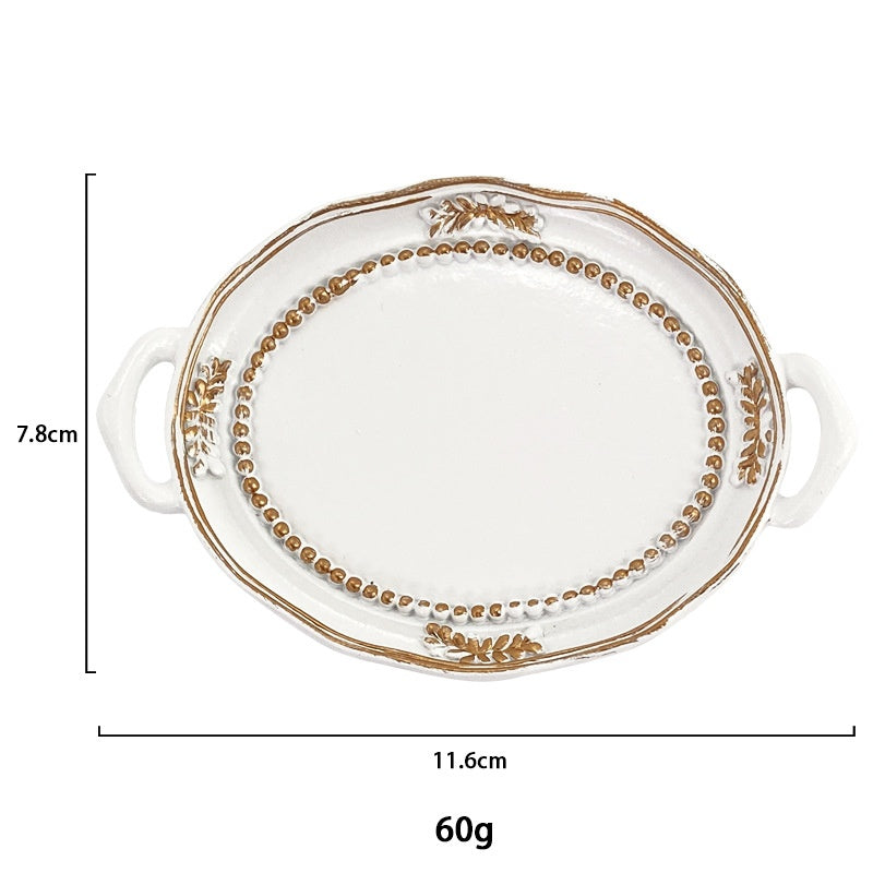 Porte-bougie en résine créative Boucles d'oreilles Collier Bijoux Ornement