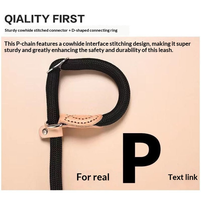 Leash de chien Anti-pull Chaîne P Leash de marche