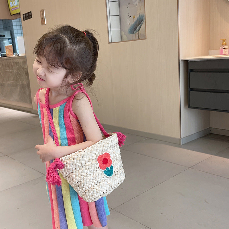 Sac de messager tricoté pour enfants