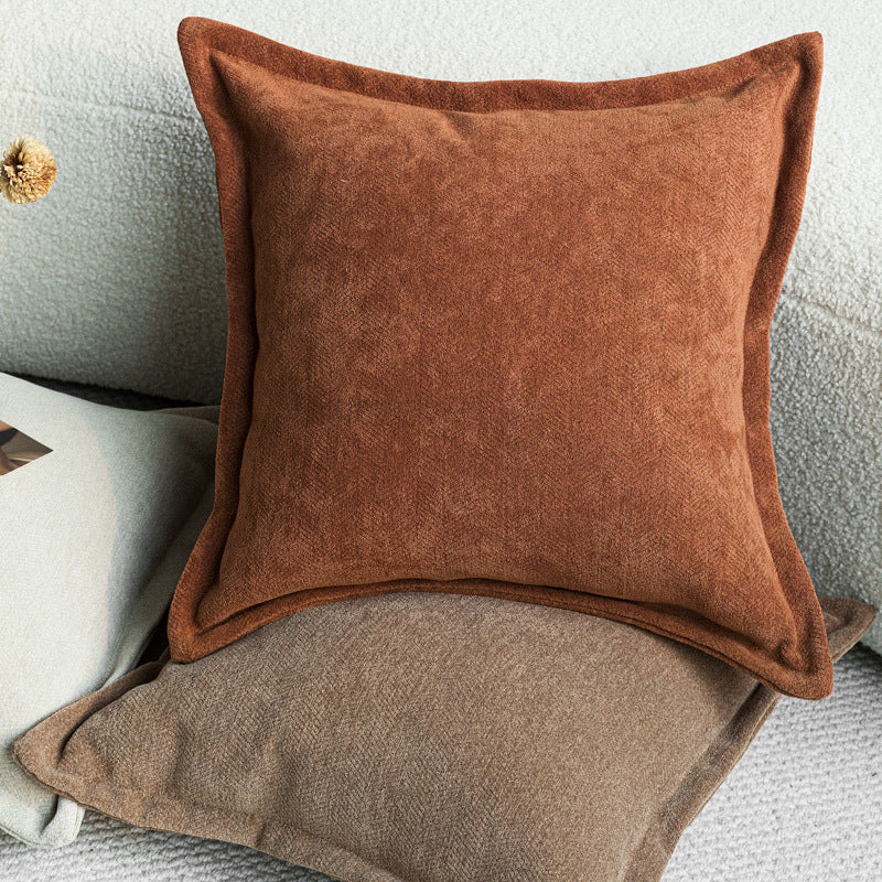 Chenille Coussin à double face Chambre à coucher Lombaire Couverture oreiller