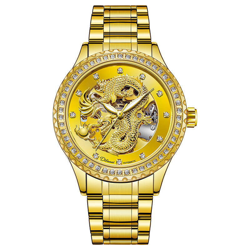 Men's waterproof automatic mechanical watch