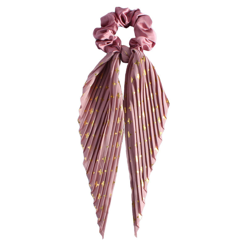 Cute en soie Ponytail cheveux Loop bande de cheveux Accessoires de cheveux