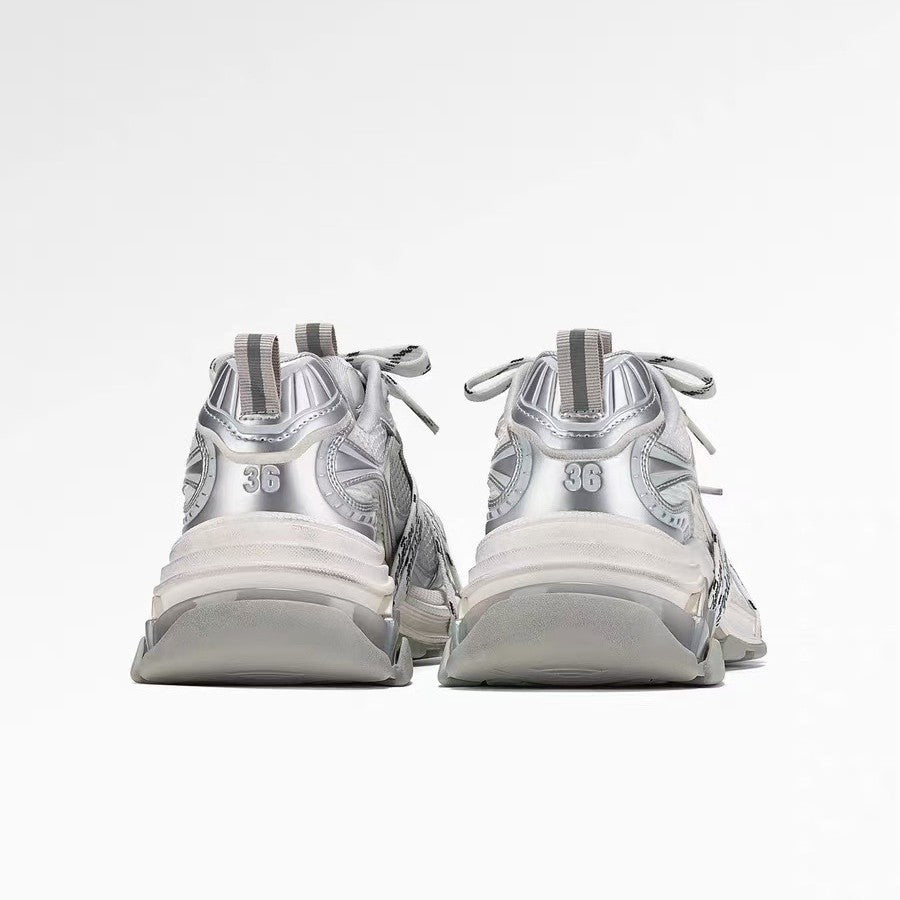 Argent Designer Chaussures de style papa Athletic Casual