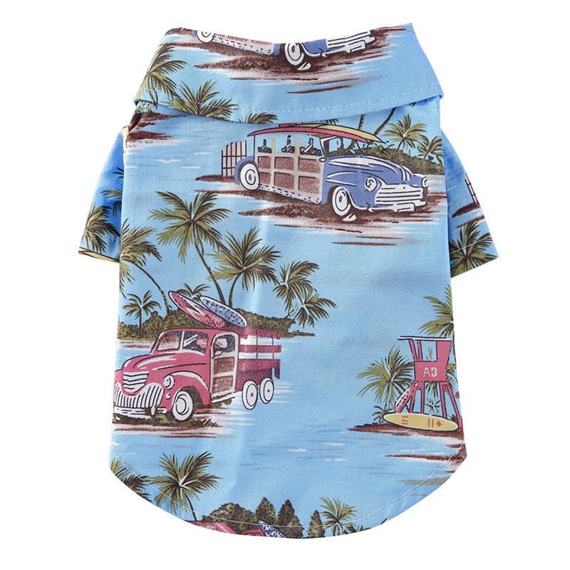 Vêtements de chemise de style chien hawaïen