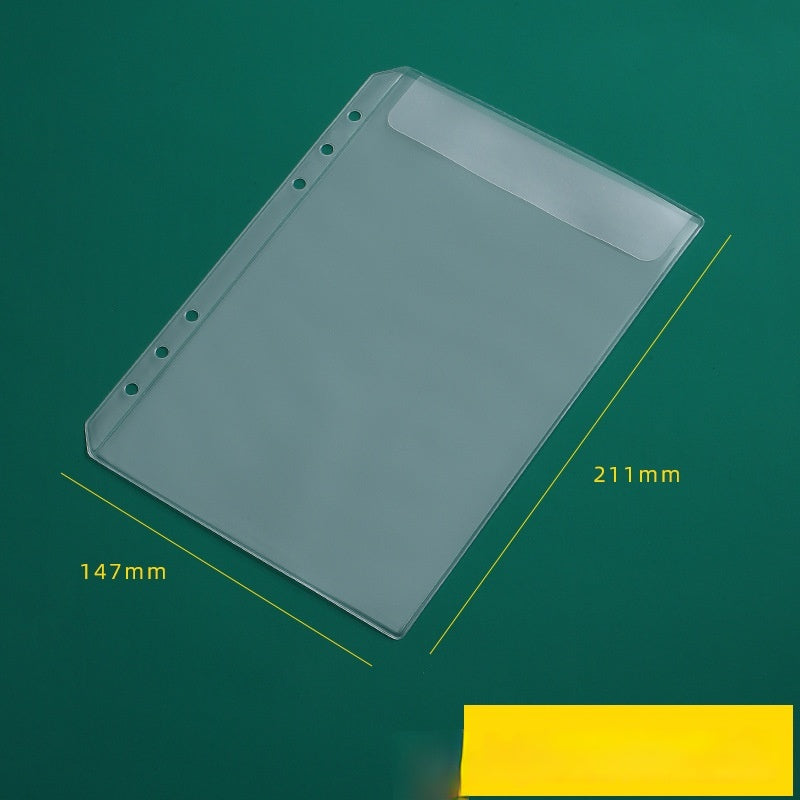 Sac transparent en PVC A5 A6 Sac à fermeture à glissière amovible Sac à fermeture à glissière amovible