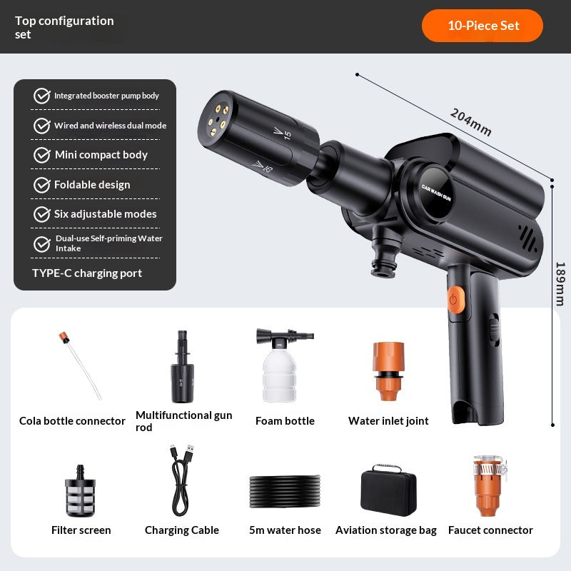 Gun de lavage haute pression sans fil de voiture