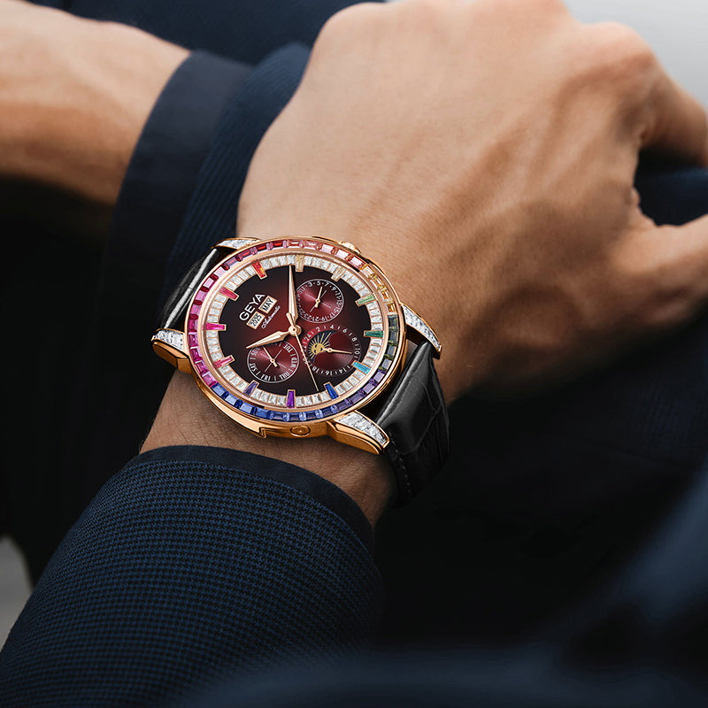 Men's Rainbow Circle Multifunctional Automatic Mechanical Waterproof Watch