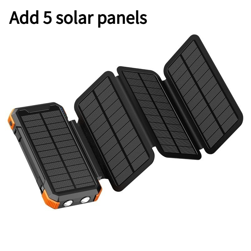 Banque de puissance extérieure avec chargeur solaire pliable à main