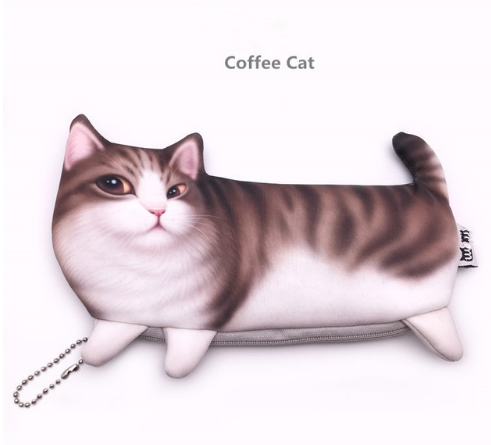 Cute Cat Makeup Case Travel Organizer Cosmetic Bags Neceser Toilette Cosmetic Pencil Case