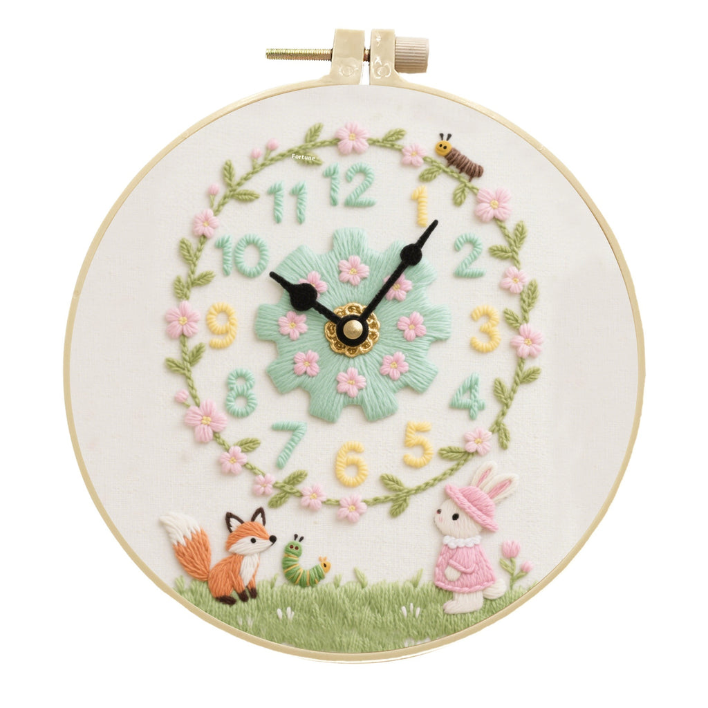 Décoration de l'horloge Broderie Diy Creative Simple Kit Matériau