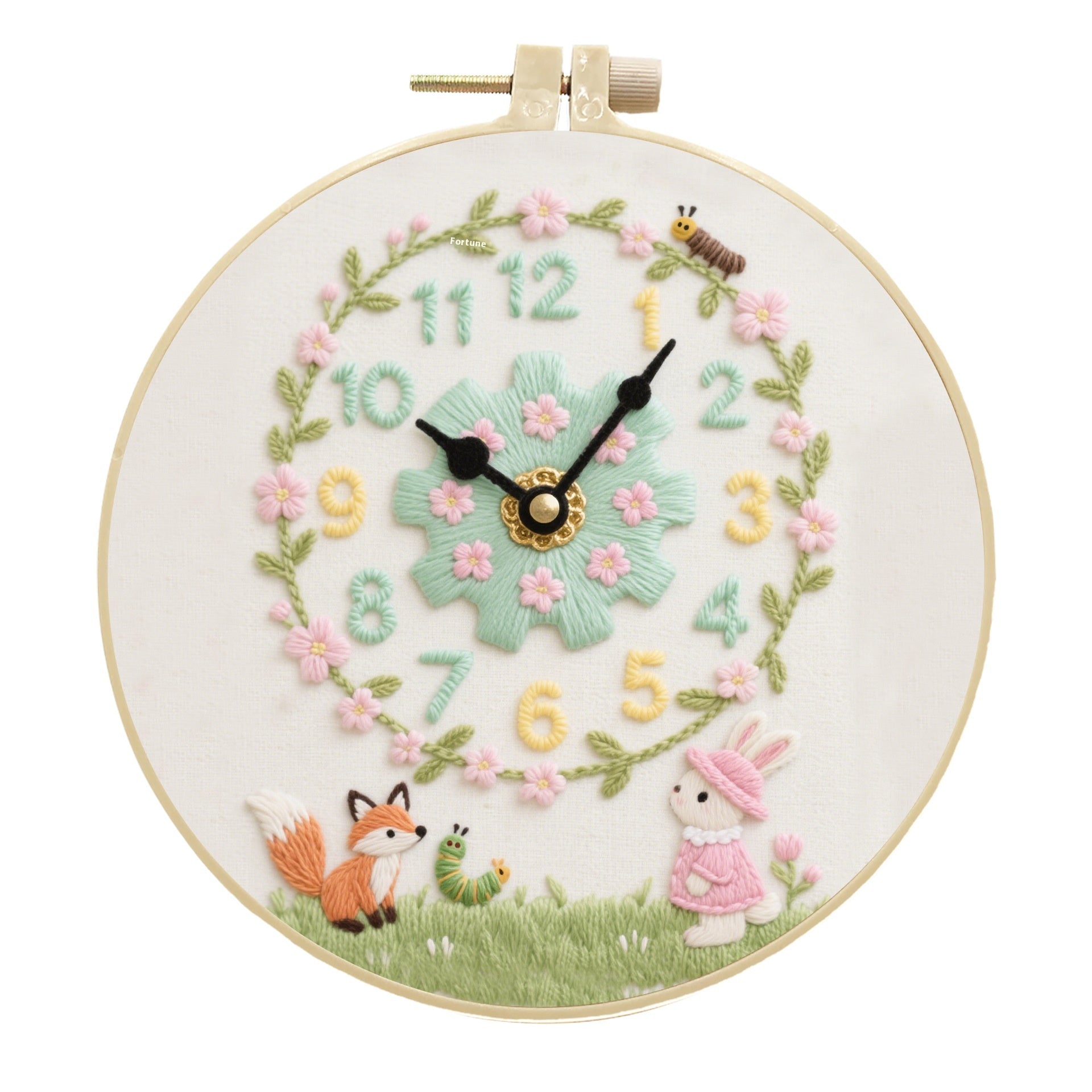 Décoration de l'horloge Broderie Diy Creative Simple Kit Matériau