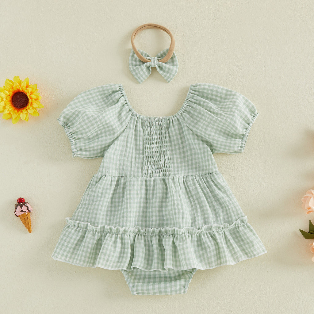 Été Super-cuite Robe de rotule pour bébés filles