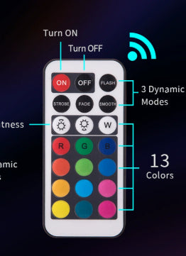 LED Waterproof Remote Control Aquarium Submersible Light
