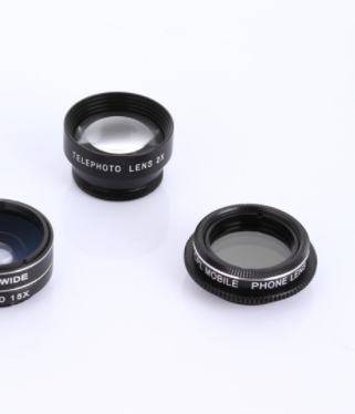 Cinq un objectif général de téléphone portable fisheye grand-angle macro téléobjectif téléphone mobile CPL