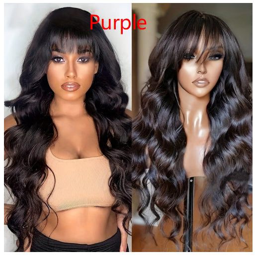 AliExpress Commerce extérieur Long Wavy Perruque pleine tête