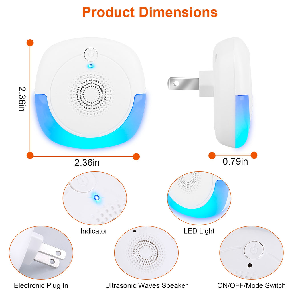 Repelleur à ultrasons 6PCS