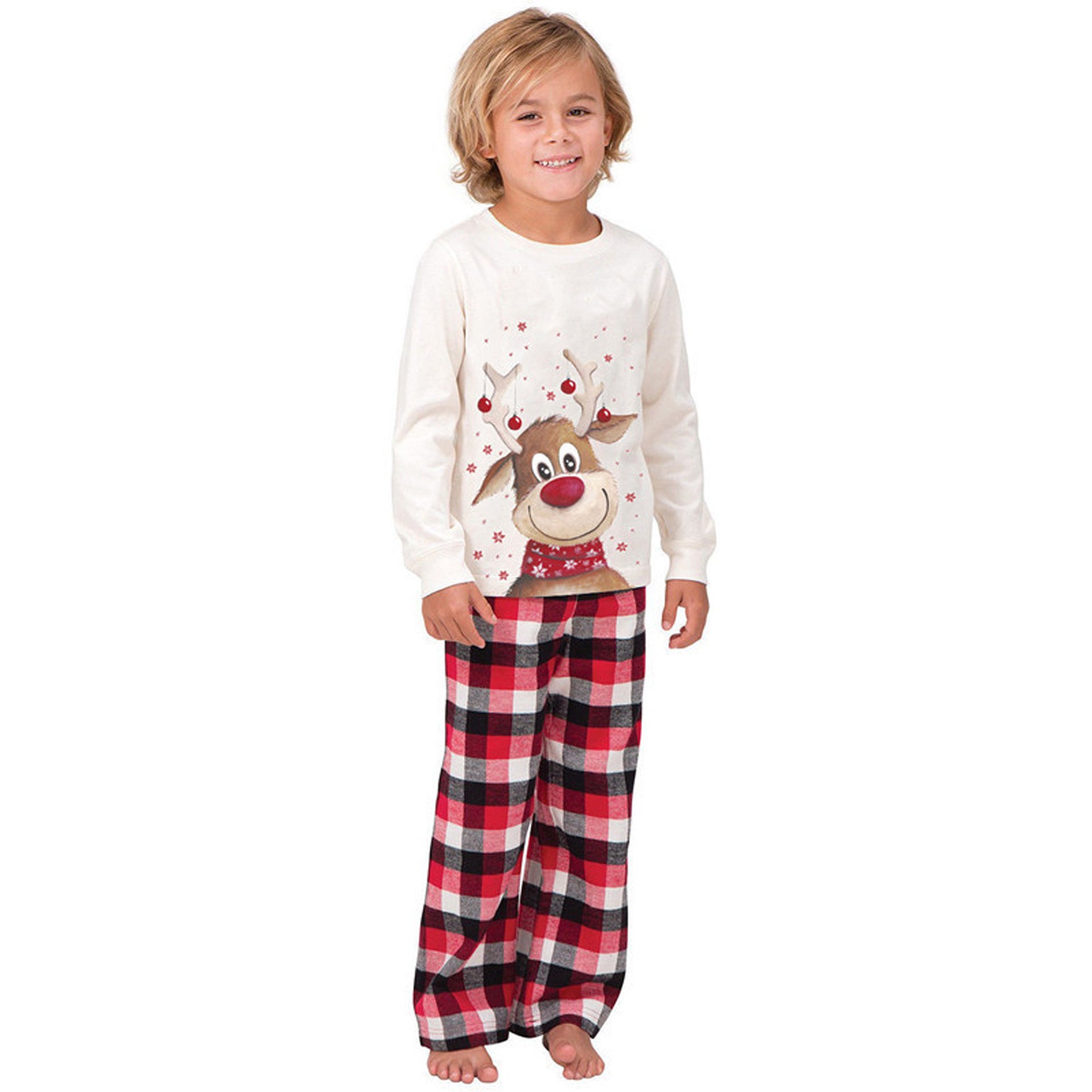 Robe de parent-enfant imprimée Elk