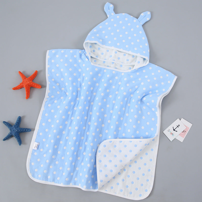Cape de serviette de bain pour enfants avec cap Pure Cotton Gauze