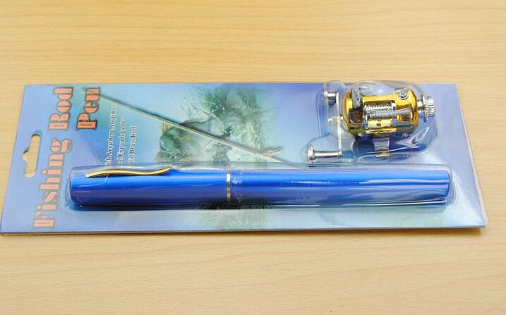 Véritable mini glaçon stylo de pêche canne de pêche canne de pêche avec batterie