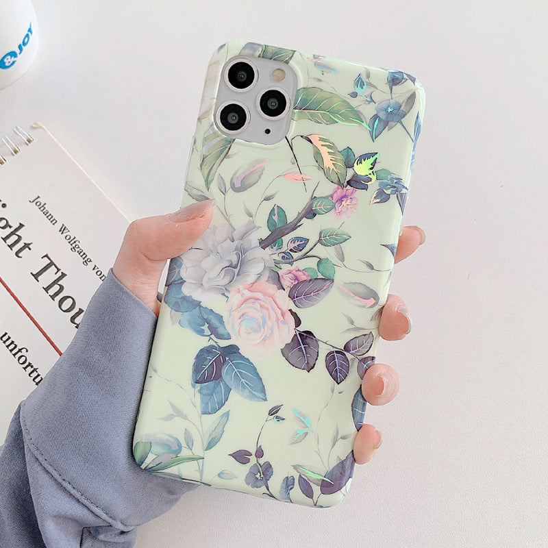 Laser Flowers Téléphone portable Silicone Soft Case
