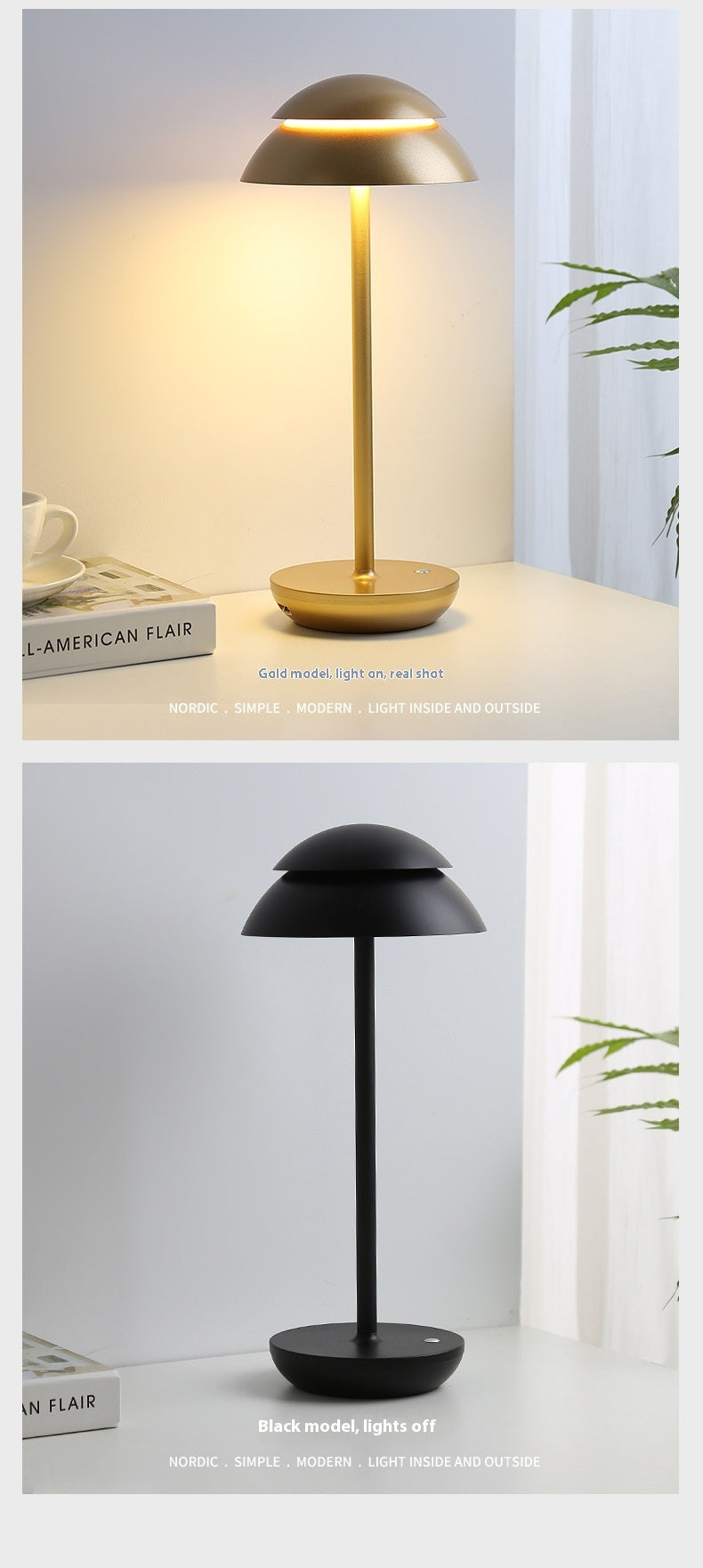 Nordic Minimalism Lampe de table Moderne Creative Living Room Bedside Study Studio Outdoor Repos