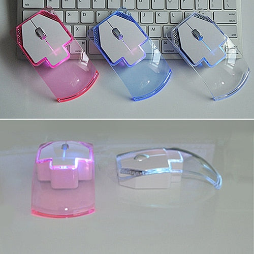 Souris optique lumineuse sans fil Intelligente de 2,4 GHz pour ordinateur portable