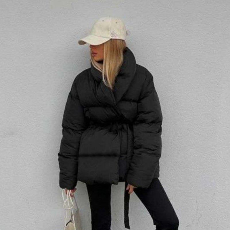 Veste de manteau rembourré en coton, taille-couche