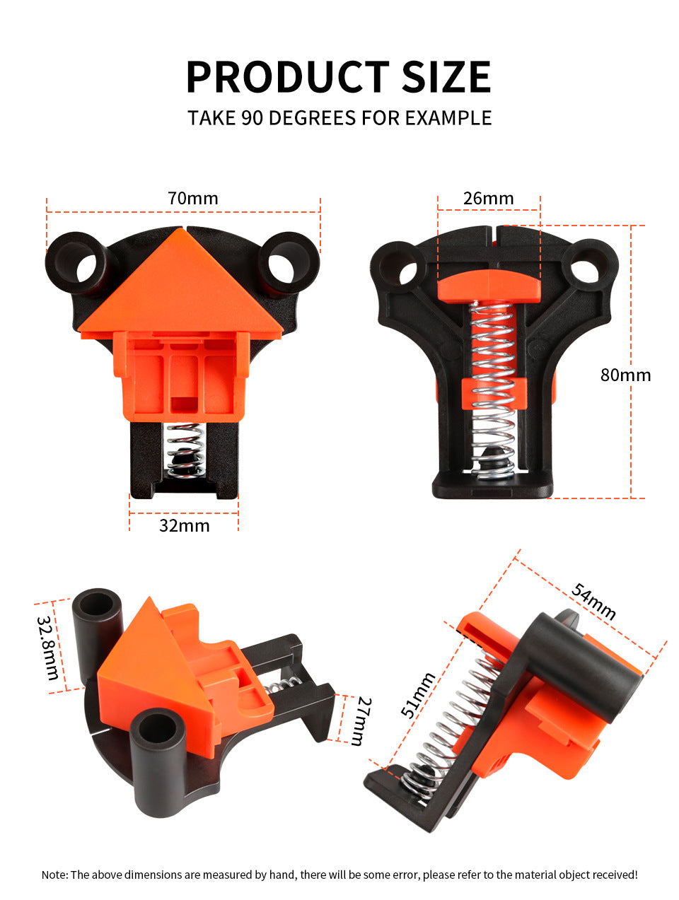 Punch Installer 90 degrés angle droit Clip photo cadre Clip photo cadre Clip
