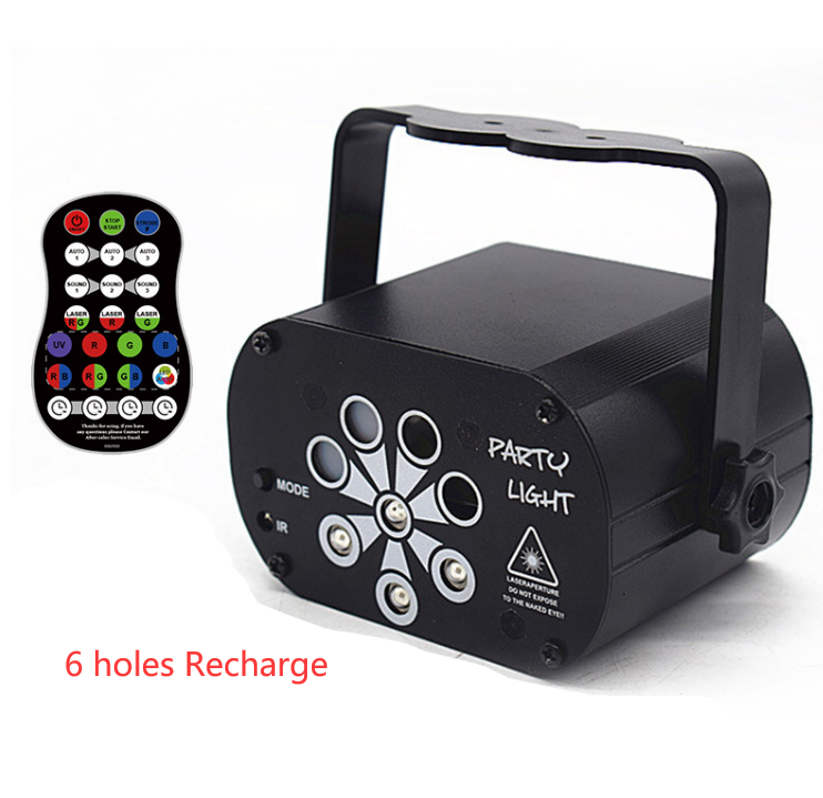 LED scène lumière laser projecteur Disco lampe avec contrôle de la voix son feux de partie pour la maison