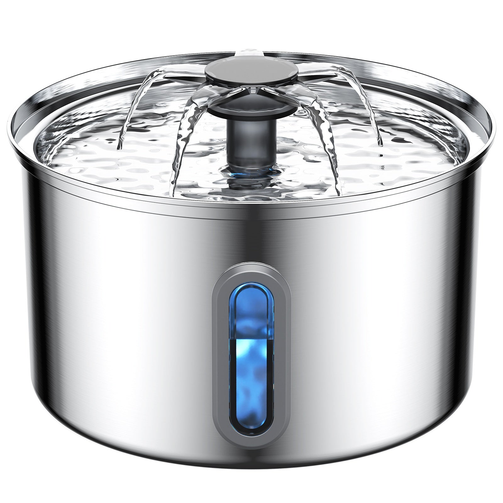 Animal Fontaine d'eau 304 Acier inoxydable Distributeur d'eau de chat
