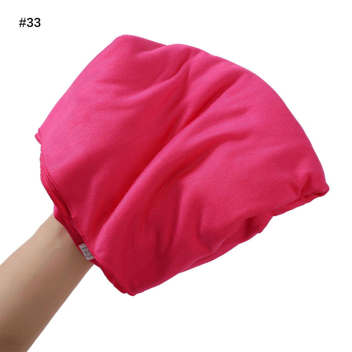 Sweatband modal de grande taille monocolore Mercerized Coton Turban Headcarf
