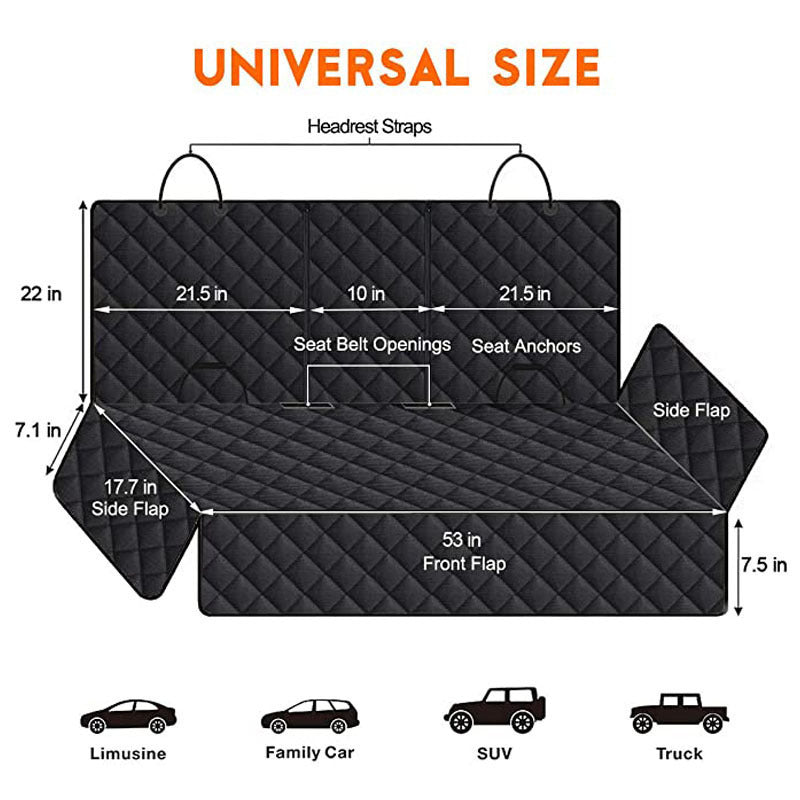 Siège arrière de voiture coussin d'eau et tapis de voiture résistant à la saleté