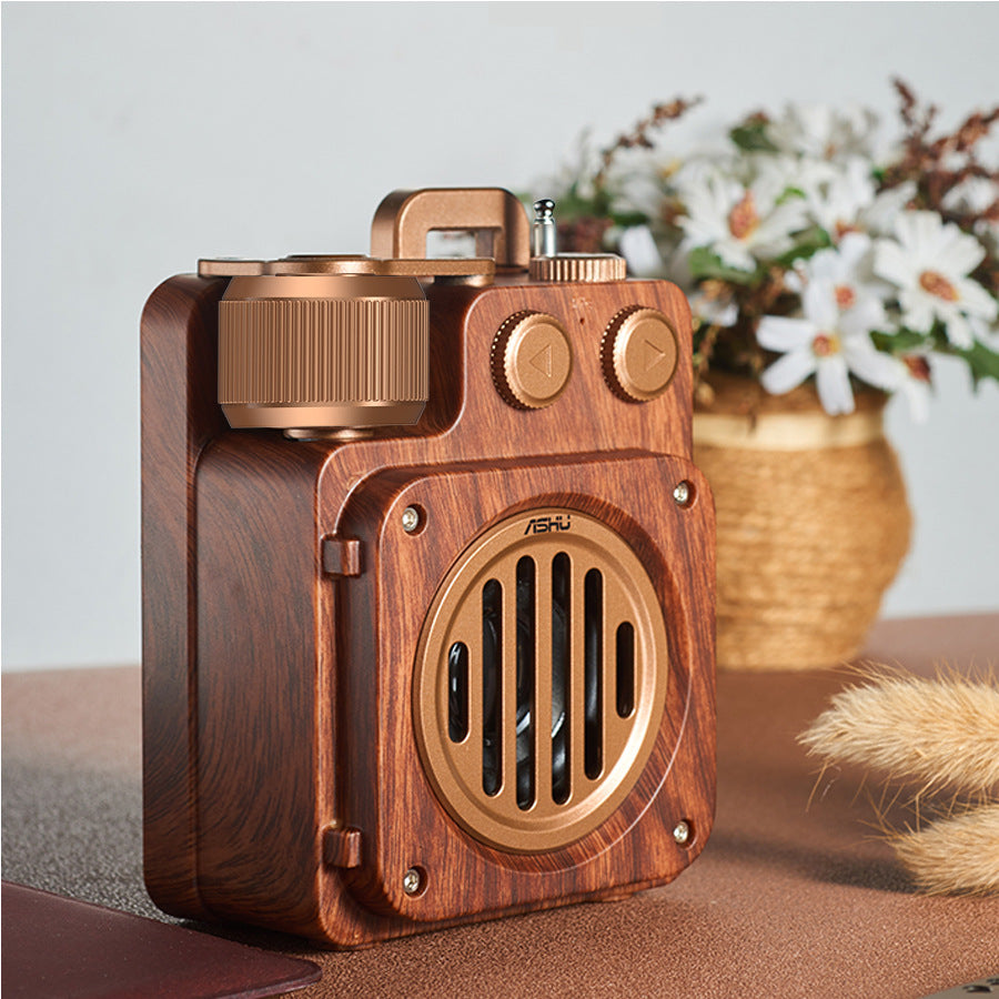 Haut-parleur Bluetooth compact léger rétro