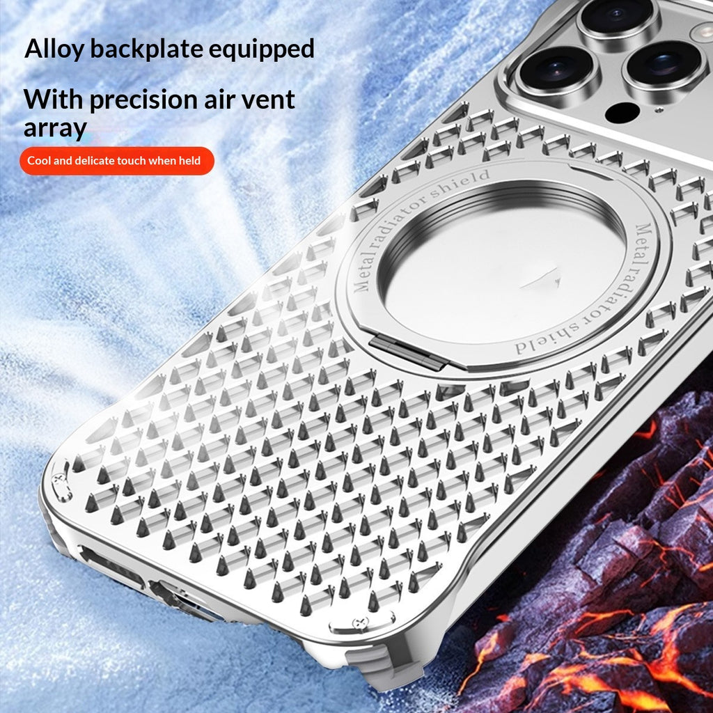 Aluminium support de rotation magnétique Aromathérapie boîtier de téléphone